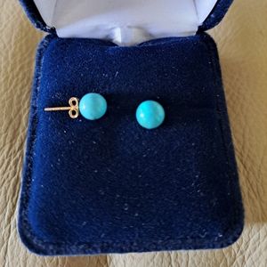 Beautiful turquoise 10k earrings